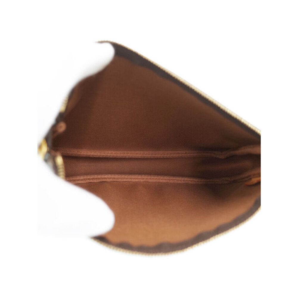 Louis Vuitton Pochette Accessory Pouch Brown Accessoires Leather Monogram - Picture 3 of 9